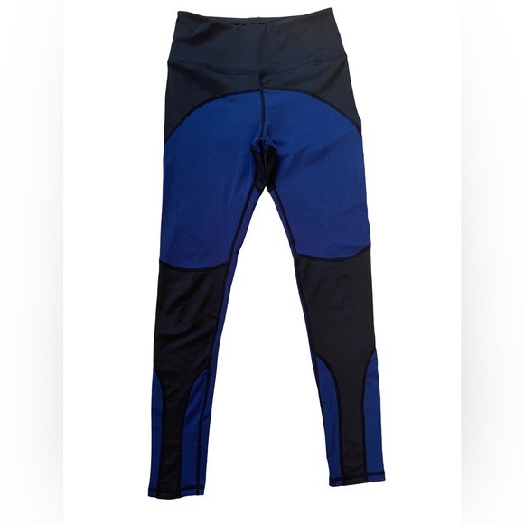 Navy Blue/Black Performance Leggings - Picture 1 of 8